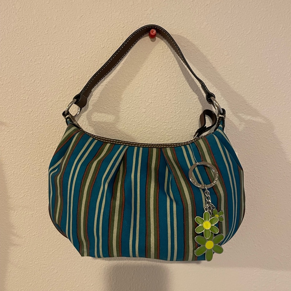 NWT Y2K Tommy Hilfiger Striped Shoulder Bag